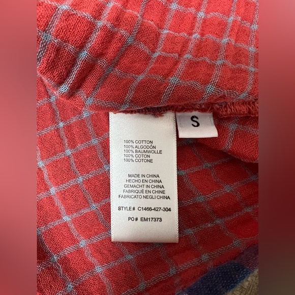 Anthropologie Cloth & Stone Tie-Front Blouse - Picture 4 of 5